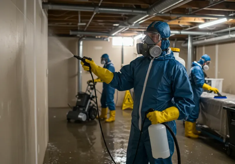 Basement Sanitization and Antimicrobial Treatment process in Pottsville, AR
